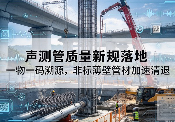 洛扎声测管质量新规落地，一物一码溯源，非标薄壁管材加速清退